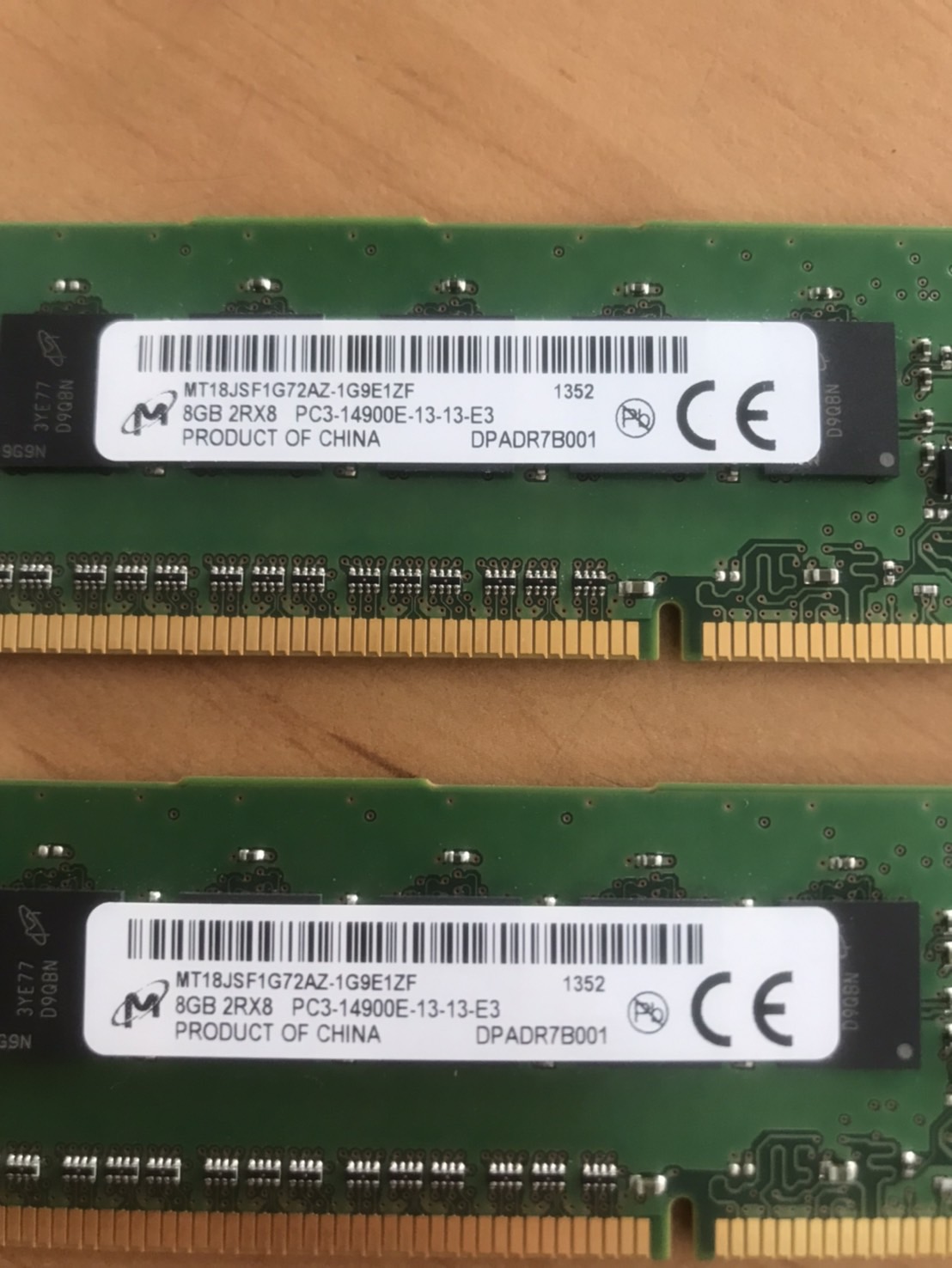 HP 8GB 2Rx8 PC3-14900E DDR3 1866Mhz ECC DIMM // 712288-581 / MT18JSF1G72AZ-1G9E1ZF (Used) // สินค้ารับประกัน โดย บริษัท อะไหล่เซิร์ฟเวอร์ จำกัด