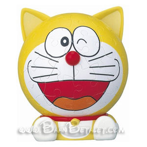จิ๊กซอว์ 3 มิติ กันโซโดราเอมอนบิ๊กเฟส (Gunso Doraemon 3D Big Face Jigsaw)