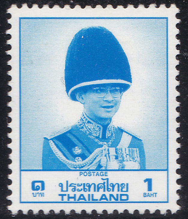 แสตมป์พระรูป ร.9 ชุด8 ดวง 1 บาท โรงพิมพ์ Joh. Enschede