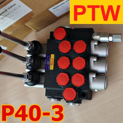 คอนโทรนไฮโดรลิควาวร์(4หุน) PTW P40-3(3แกน)(40L.)(3,000-4,600PSI)