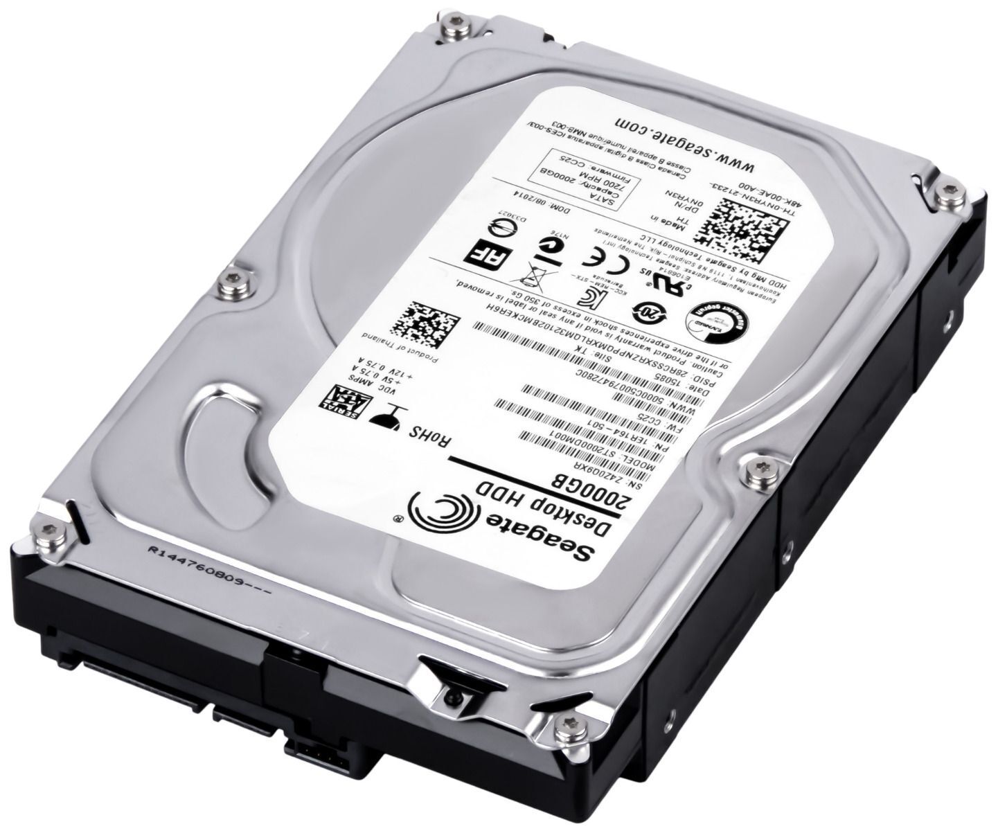 Seagate 2TB 7.2K 6G SATA 64MB III 3.5 " Hard Disk Desktop // 0NYR3N / NYR3N / ST2000DM001 (Used) // สินค้ารับประกัน โดย บริษัท อะไหล่เซิร์ฟเวอร์ จำกัด
