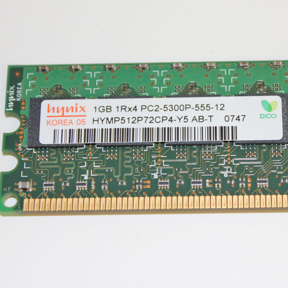 Hynix 1GB 1Rx4 PC2-5300P RAM // HYMP512P72CP4-Y5 (Used) // สินค้ารับประกัน โดย บริษัท อะไหล่เซิร์ฟเวอร์ จำกัด