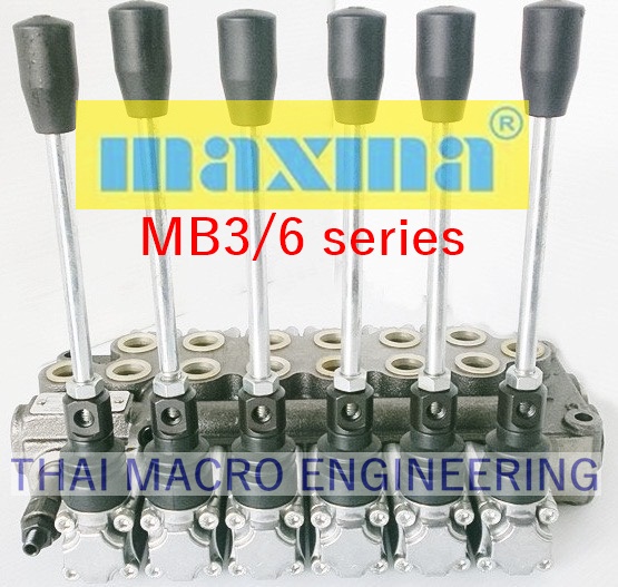 ไฮโดรลิคคอนโทรลวาล์ว(6แกน)hydraulic control valve maxma MB3/6U2 1A1L10(45L/min)(4,600Psi/315Bar)
