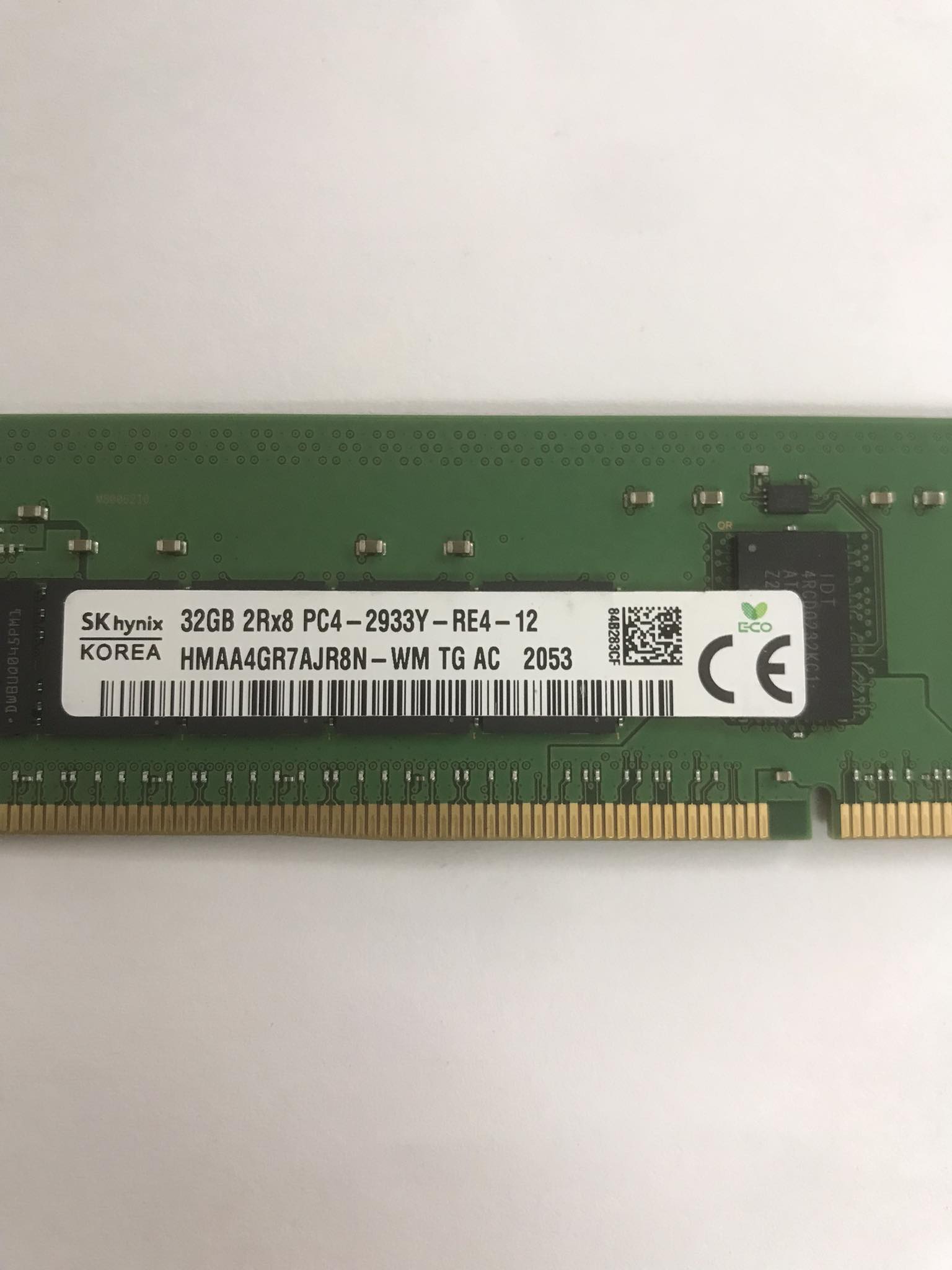SK Hynix 32GB (2Rx8) PC4-2933Y -R Memory RAM // HMAA4GR7AJR8N-WM (Used) // สินค้ารับประกัน โดย บริษัท อะไหล่เซิร์ฟเวอร์ จำกัด