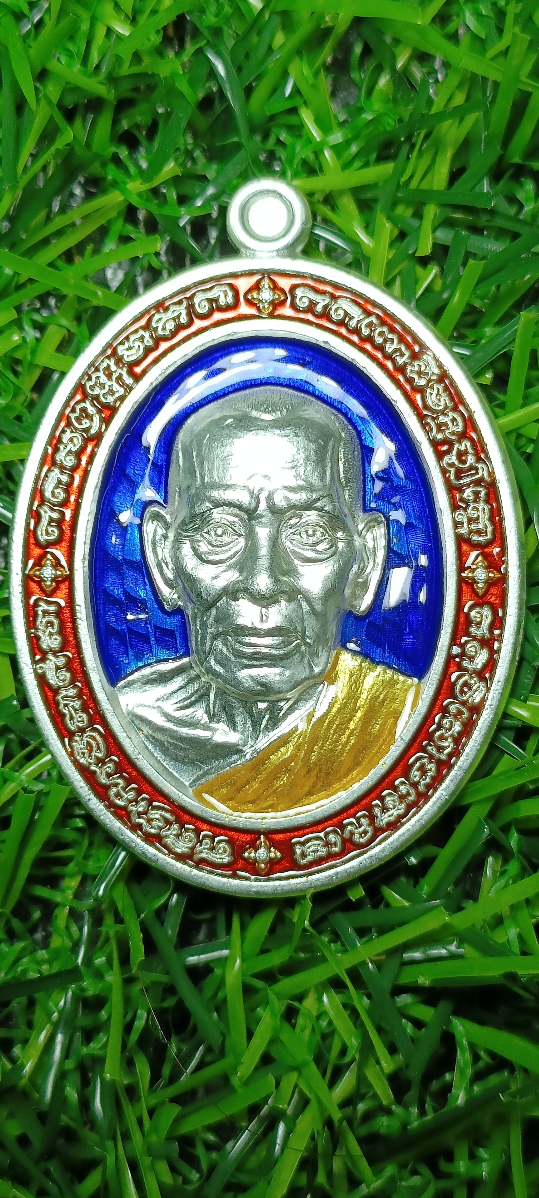 สมปารถณา หลวงพ่อพัฒน์ ปุญญกาโม หลังพระพิฆเนศ สร้างน้อย 68ลัง เนื้อเงิน หมายเลข ๕๐