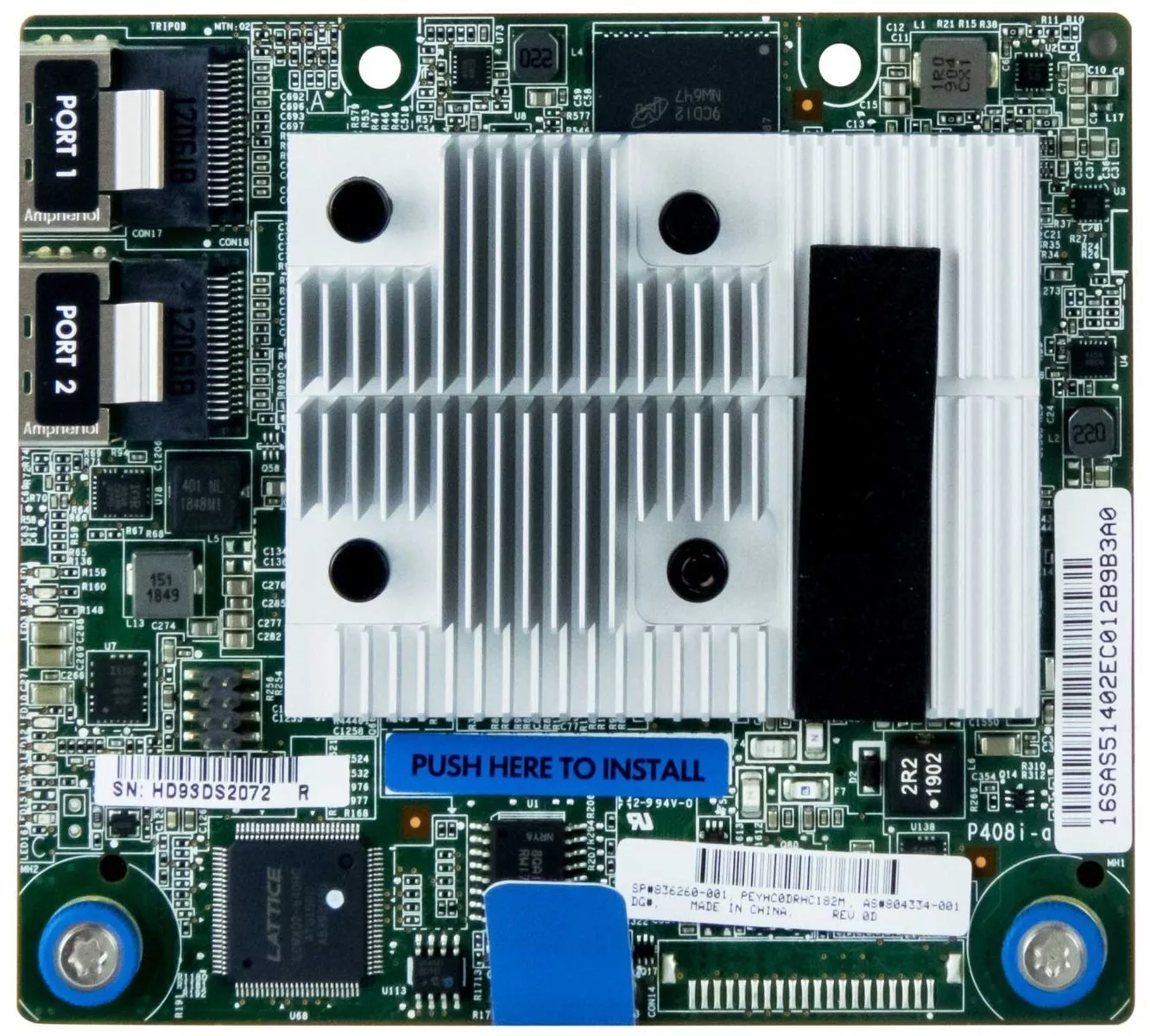 HP Smart Array P408i-A SR Gen10 2-Port 12G SAS Controller Card // 836260-001 (Used) // สินค้ารับประกัน โดย บริษัท อะไหล่เซิร์ฟเวอร์ จำกัด