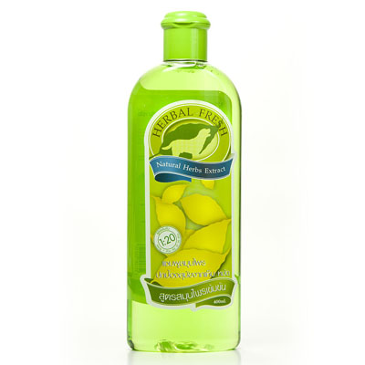 Herbal Fresh เฮอร์เบิลเฟรช แชมพูสมุนไพรปกป้องสุนัขจากเห็บ หมัด สูตรสมุนไพรเข้มข้น ขนาด 400 มล.