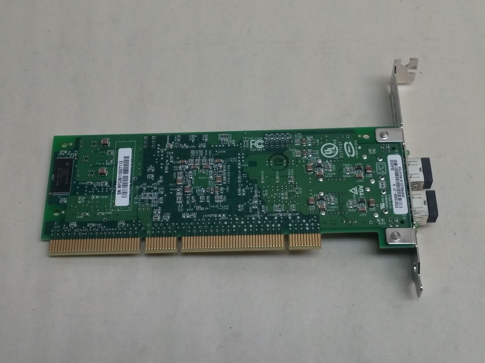 QLogic QLA2342 Pci-X Dual Channel Fiber Port Host Bus Adapter (Used) // สินค้ารับประกัน โดย บริษัท อะไหล่เซิร์ฟเวอร์ จำกัด