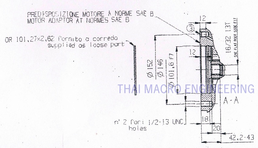 ดุมล้อรถคีบอ้อย3ล้อจากอิตาลี