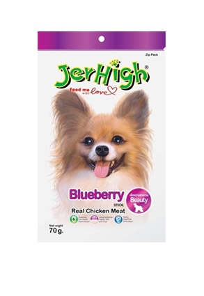 Jerhigh blueberry stick 70g เจอร์ไฮ บลูเบอรี่ สติ๊ก น้ำหนัก 70 กรัม