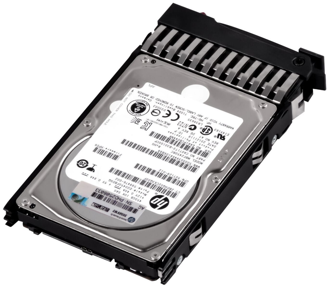 HPE 450GB 10K 6GB/s 16MB SAS-2 HDD 2.5" // HDD 599476-002 / GPN 507129-012 / MBF2450RC / EG0450FBDSQ (Used) // สินค้ารับประกัน โดย บริษัท อะไหล่เซิร์ฟเวอร์ จำกัด