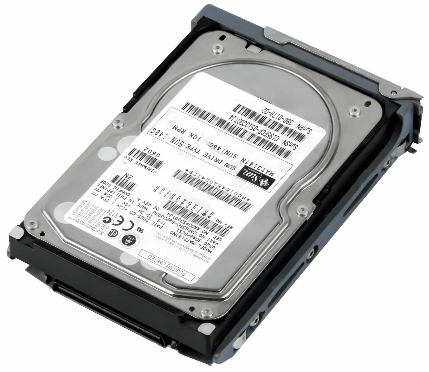 Fujitsu / SUN 146GB 10K 8MB SCSI U320 3.5''// 390-0178-02 // MAT3147NC TRAY 540-6064-01 Hard disk // สินค้ารับประกัน โดย บริษัท อะไหล่เซิร์ฟเวอร์ จำกัด