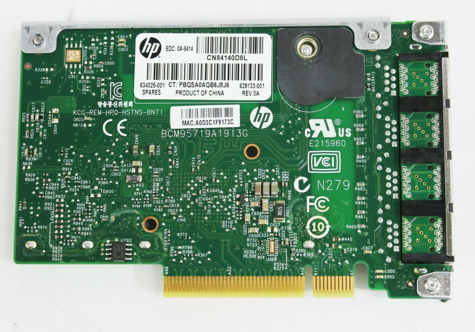 HP 1GbE 4-port 331FLR Adapter FIO Kit // 634025-001 / 629133-001 (Used) // สินค้ารับประกัน โดย บริษัท อะไหล่เซิร์ฟเวอร์ จำกัด