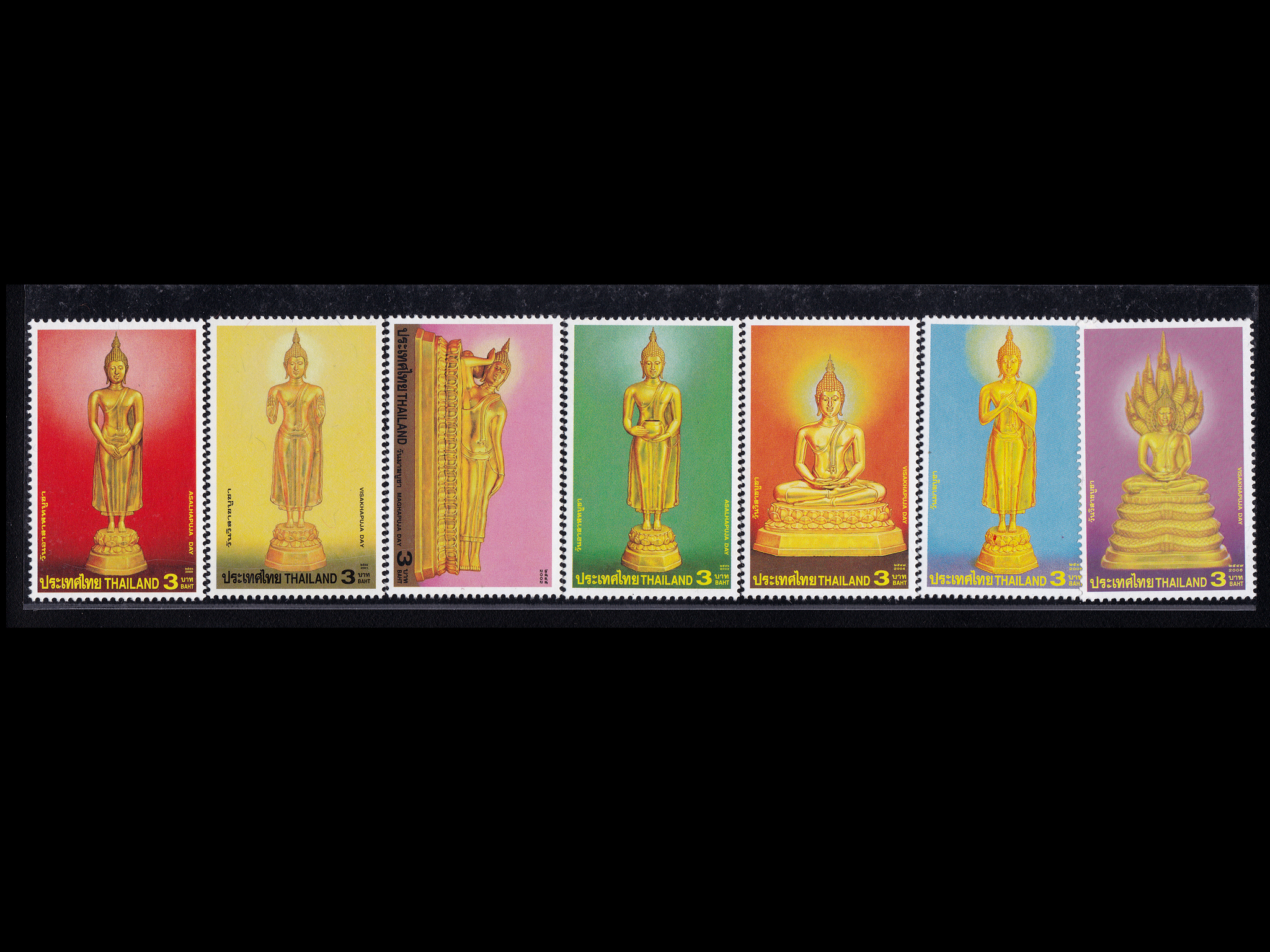 แสตมป์จัดชุดรวม พระประจำวันครบชุด 2543-2549