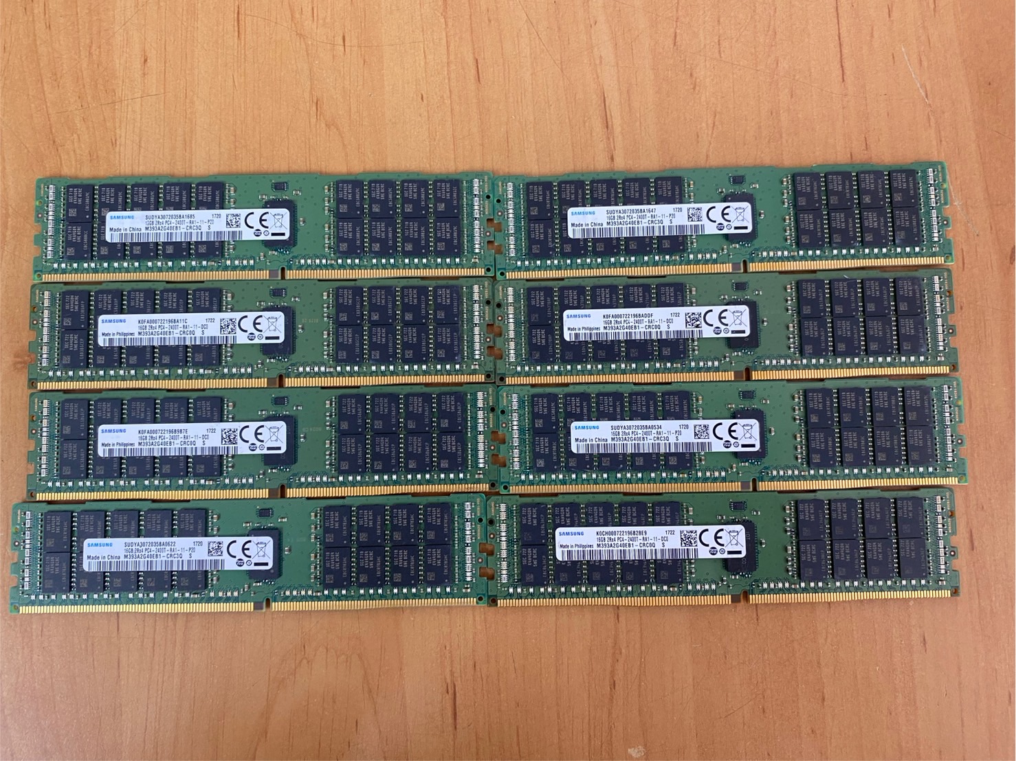 Samsung 16GB 2Rx4 PC4-2400T -R DDR4 Memory RAM // M393A2G40EB1-CRC3Q (Used) // สินค้ารับประกัน โดย บริษัท อะไหล่เซิร์ฟเวอร์ จำกัด