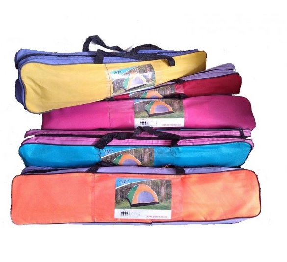 เต็นท์นอน 3-4 คน ลายพราง สีพื้นคละสี