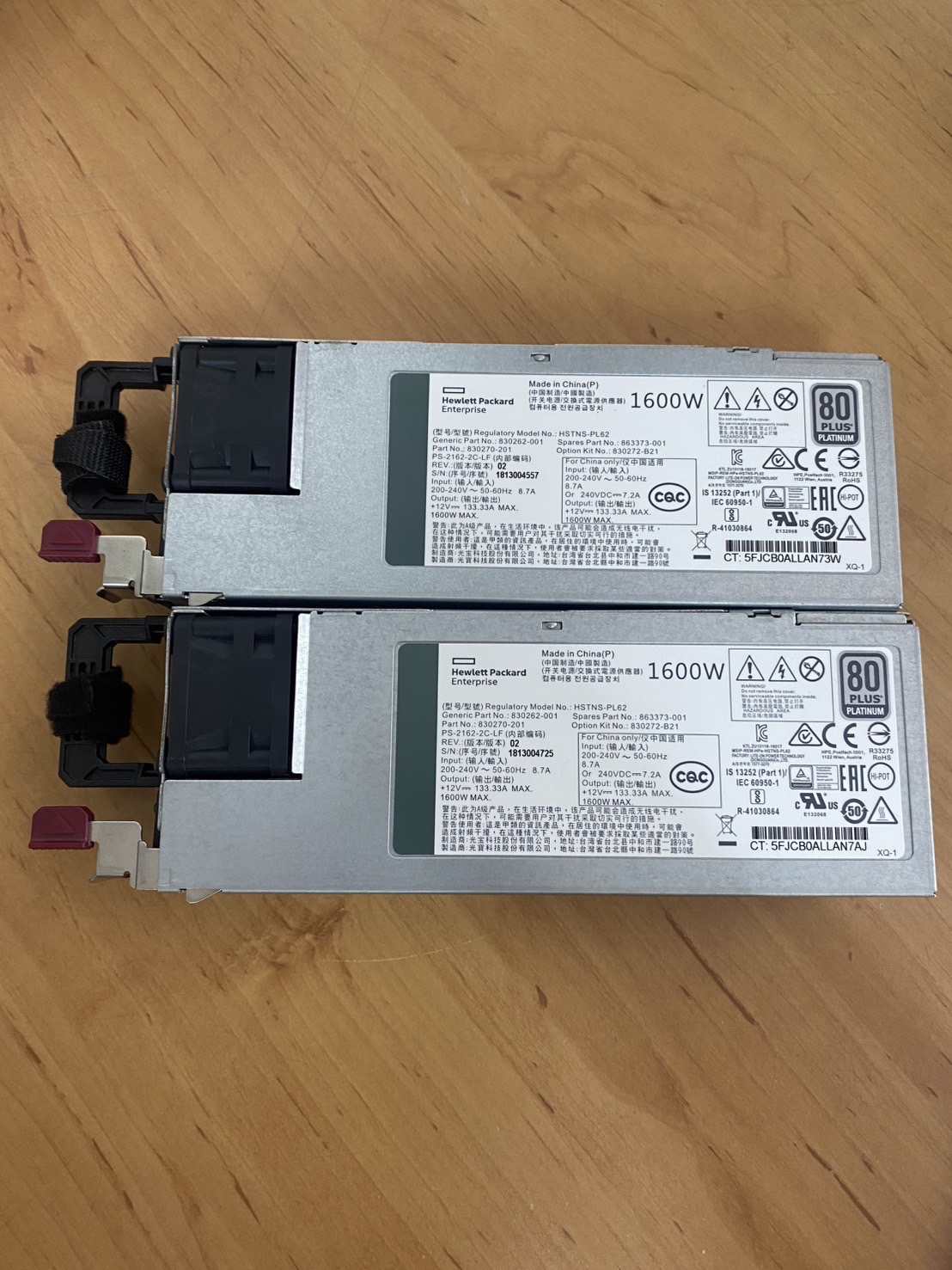 HP 1600w Power Supply Server For DL360 DL380 ML350 Gen10 // 863373-001 , 830262-001 , HSTNS-PL62 (Used) // สินค้ารับประกัน โดย บริษัท อะไหล่เซิร์ฟเวอร์ จำกัด