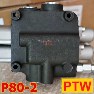 ไฮโดรลิคคอนโทรนวาวร์ (2แกน) PTW P80-2 (ุ6หุน) (80L.)(3,000-4,600PSI)