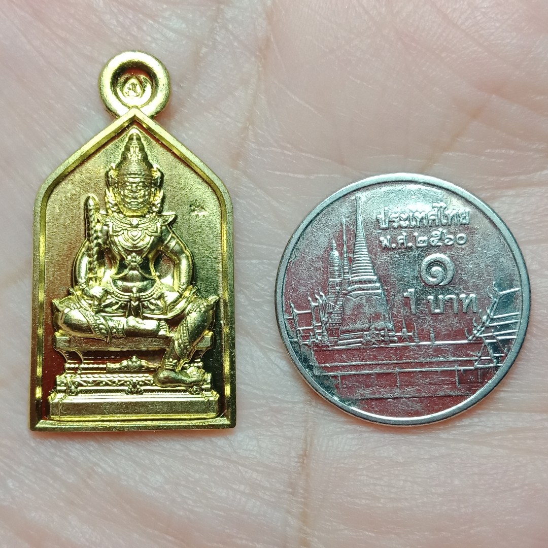 ท้าวเวสสุวรรณ หลวงพ่อแม้น วัดหน้าต่างนอก จ.อยุธยา เนื้อฝาบาตร ปี 2562