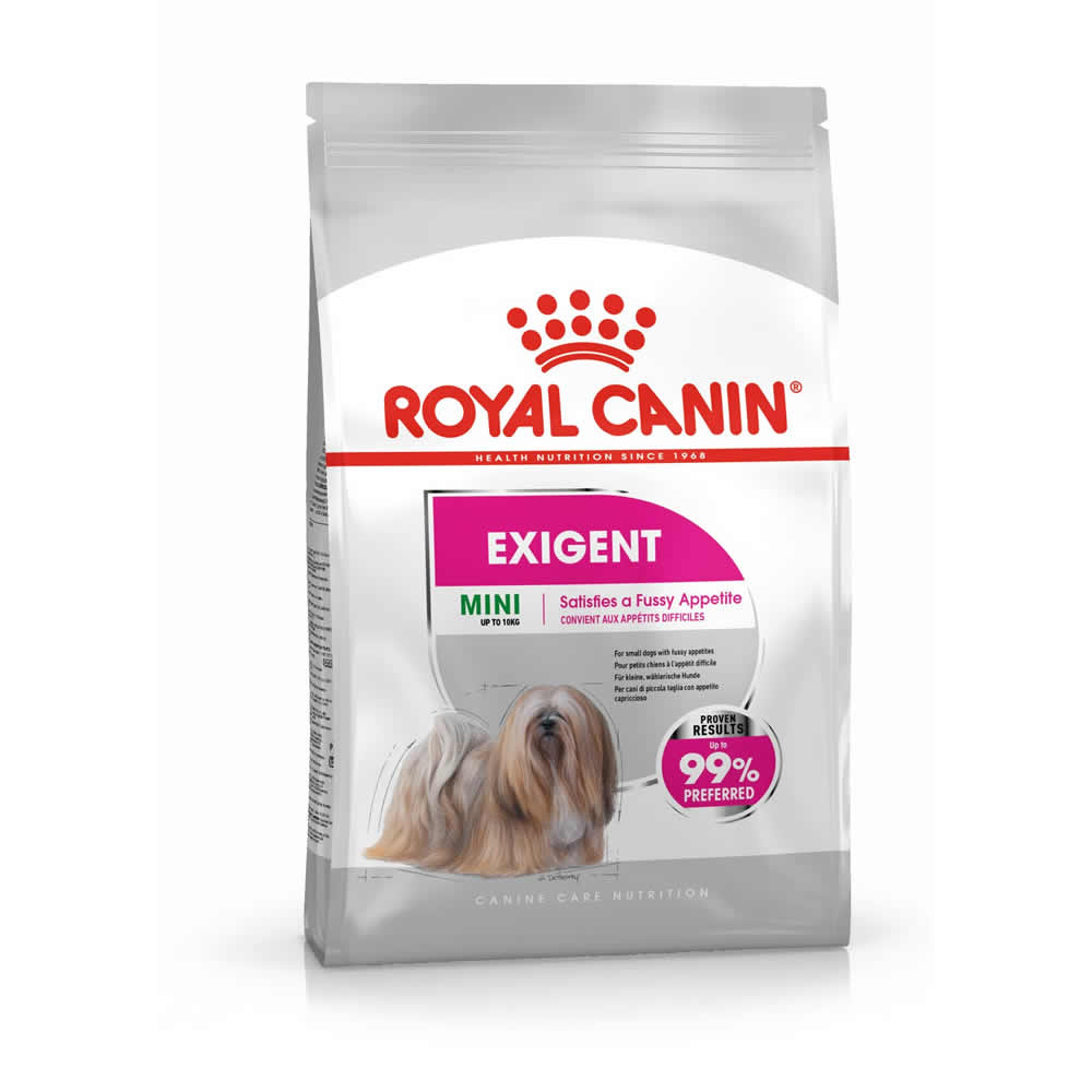 Royal canin Mini exigent 1 kg โรยัล คานิน อาหารเม็ด สำหรับสุนัขโตพันธุ์เล็ก กินยาก ขนาด 1 กก.