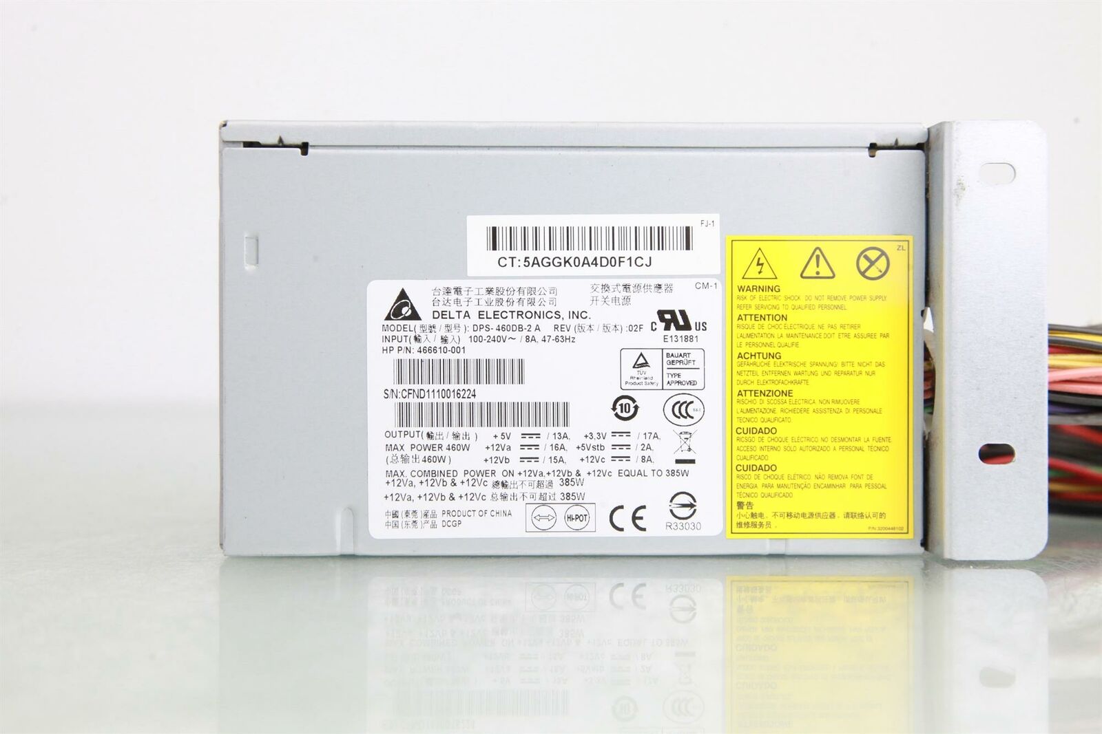 HP ProLiant ML150 G6 ML330 G6 460W PSU Power Supply / DPS-460DB-2 A / 466610-001 (Used) // สินค้ารับประกัน โดย บริษัท อะไหล่เซิร์ฟเวอร์ จำกัด