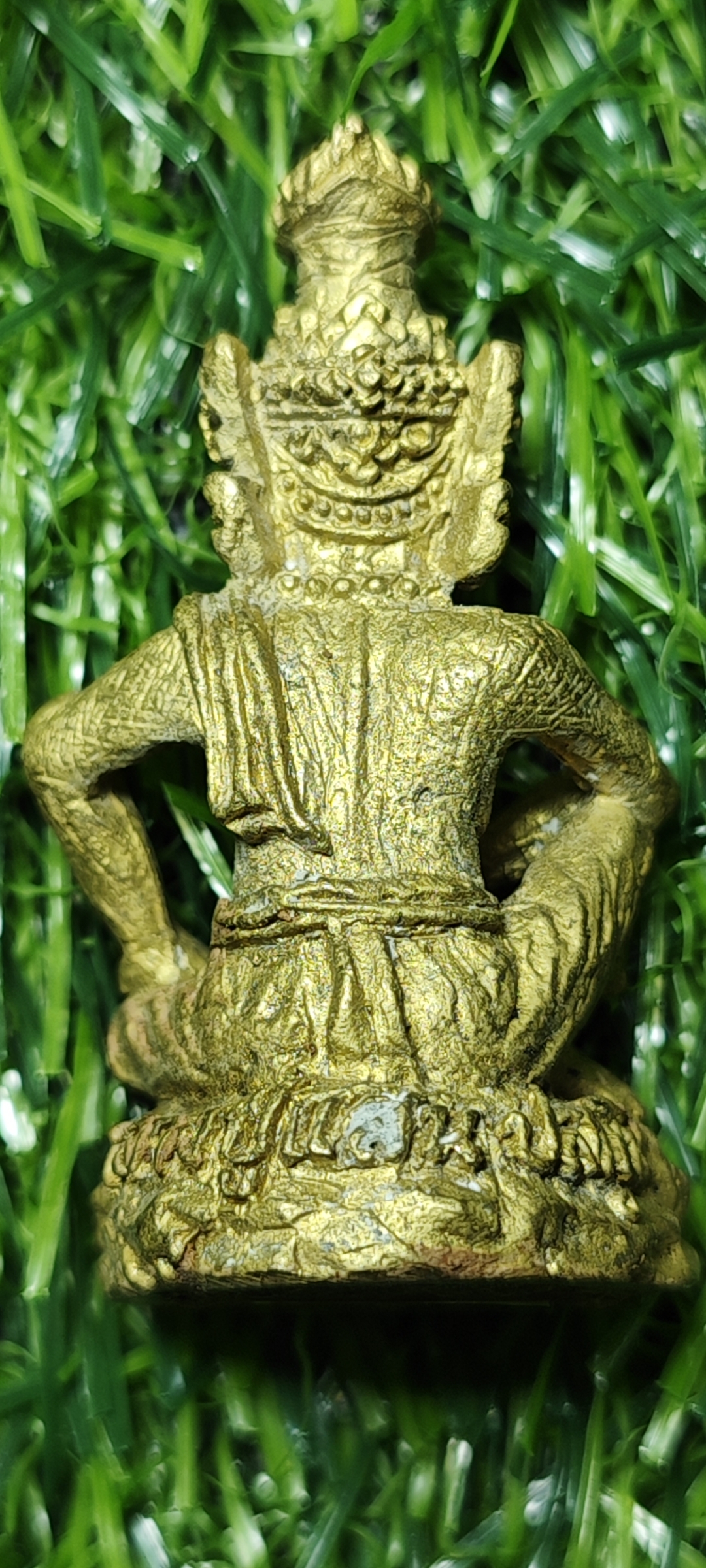 ปู่เสือแสนเฮง หลวงปู่แสน ปสนฺโน วัดบ้านหนองจิก จ.ศรีสะเกษ เนื้อทองลำอู่ ปี ๒๕๖๑