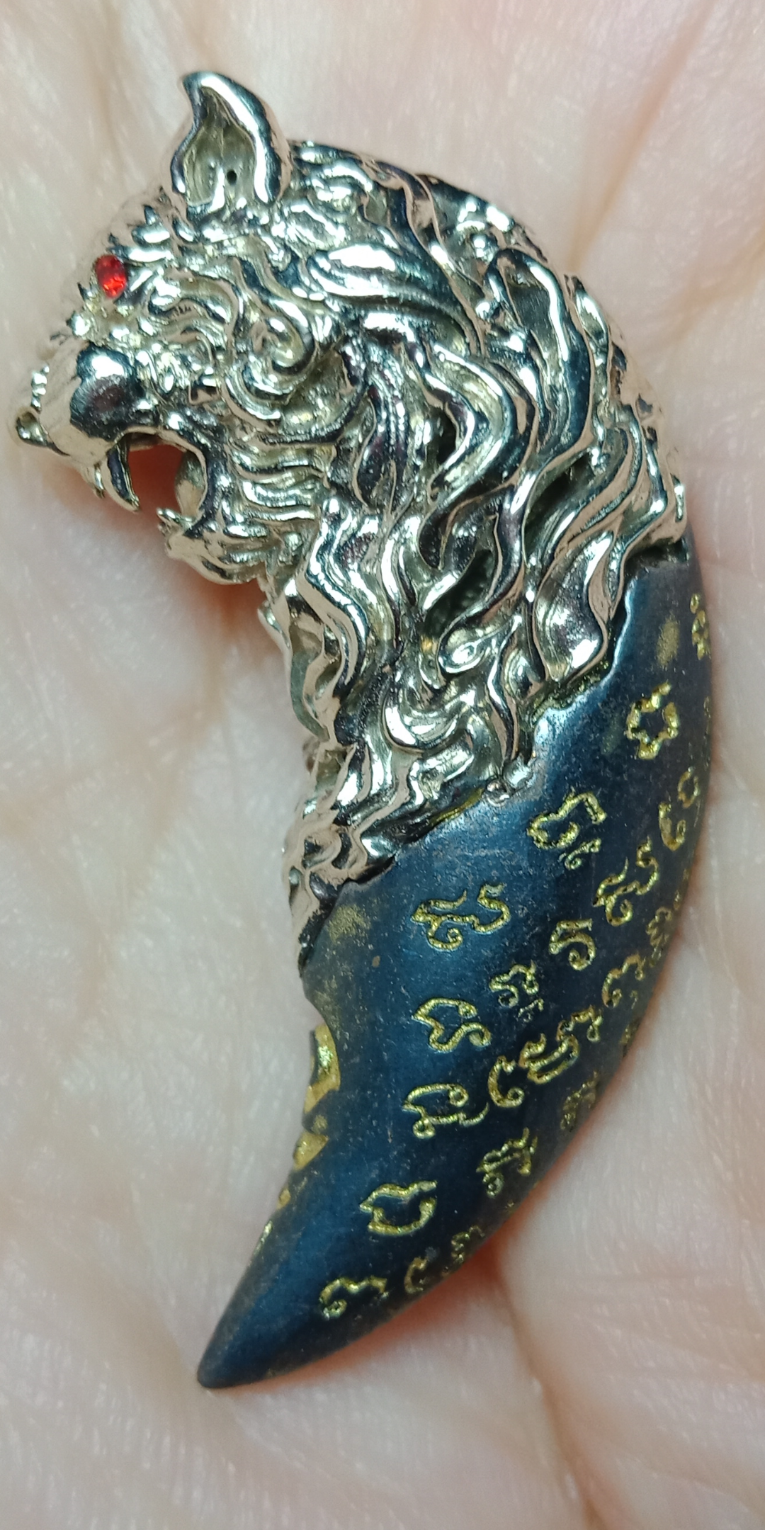 ราชาพยัคฆ์ หลวงพ่อรักษ์ อนาลโย วัดสุทธาวาส วิปัสสนา จ.พระนครศรีอยุธยา เนื้อทองขาวอรัญญิก