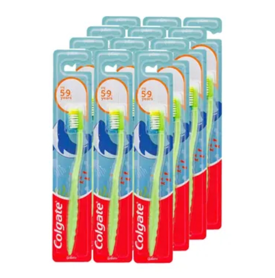 คอลเกต แปรงสีฟัน เดอลุกซ์เด็ก นุ่มพิเศษ x 12 1