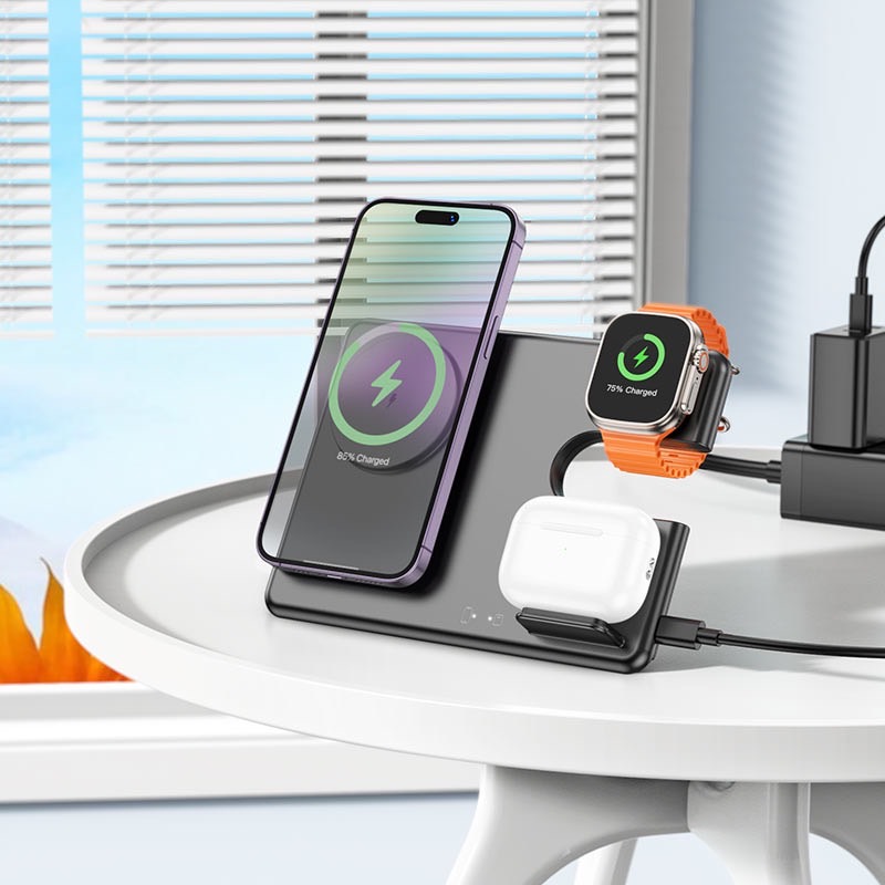 CQ1 WIRELESS CHARGING FOLDABLE DESKTOP STAND 3-IN-1
