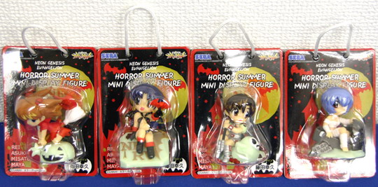 โมเดลอีวานเกเลี่ยนฐานเรืองแสงในที่มืด 4 แพค (Evangelian Neon Genesis)