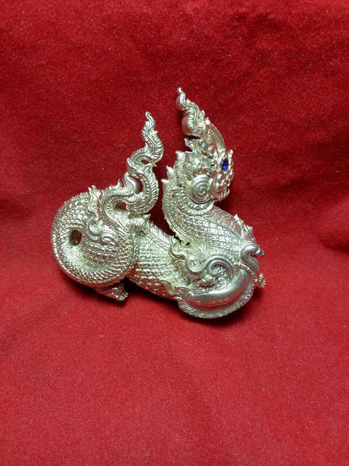 ไกรสรนาคา(ตะกรุดคู่ชีวิต) เนื้ออัลกาก้า รุ่น"พิชิตมาร ประทานทรัพย์" พระอธิการใจ วัดพระยาญาติ (แยกจากชุดกรรมการ)