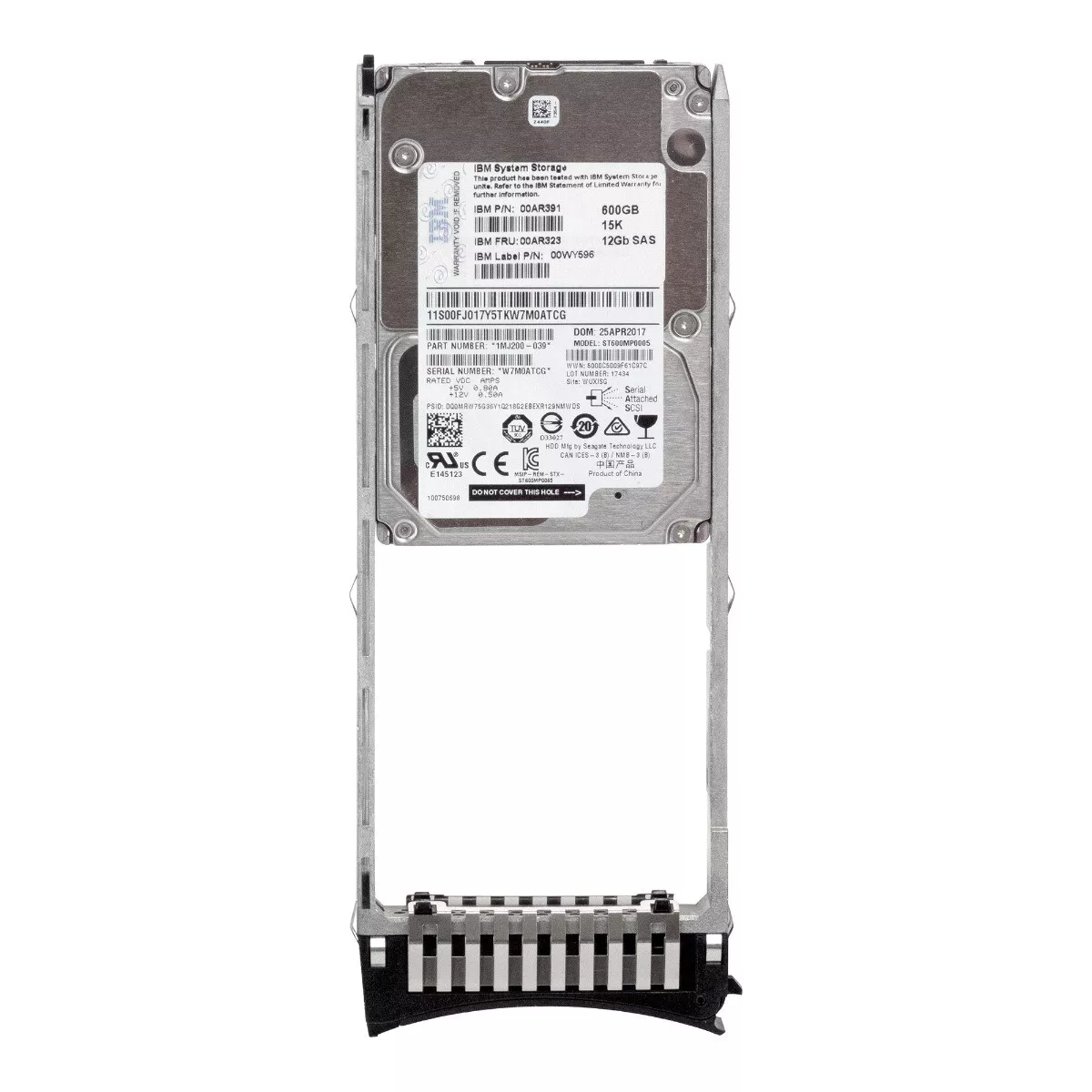 IBM 600GB 15K 12G SAS 2.5'' HDD Hard Disk IBM Storwize V7000 Gen2 , 00AR323, 00AR391, 00WY596, ST600MP0005, 1MJ200-039 (Used) // สินค้ารับประกัน โดย บริษัท อะไหล่เซิร์ฟเวอร์ จำกัด