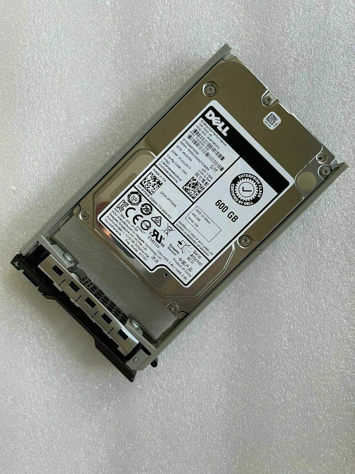 Dell 600GB 15K 12Gb/s 2.5" SAS Hard Drive // FPW68, 0FPW68, ST600MP0036, 1UU230-150 (Used) // สินค้ารับประกัน โดย บริษัท อะไหล่เซิร์ฟเวอร์ จำกัด