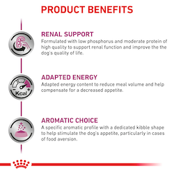 Royal canin Vet Renal Select อาหารเม็ดประกอบการรักษาโรคไต สำหรับสุนัขกินยาก ขนาด 2 กก.