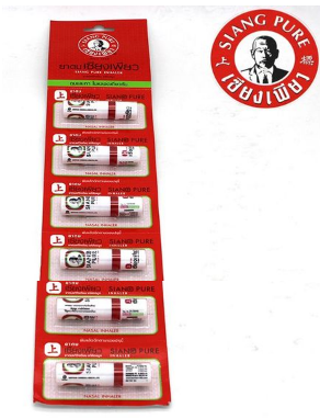 泰国ยาดมเซียงเพียว 上标八仙筒鼻通晕车 薄荷香筒瞌睡醒脑提神棒