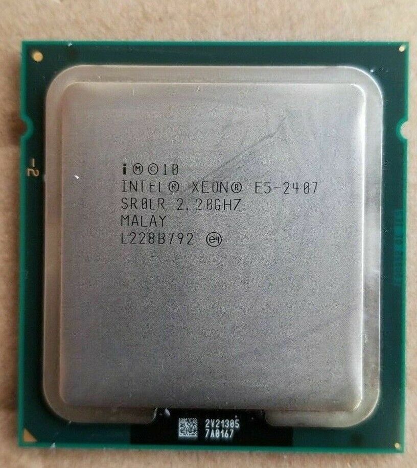 Intel Xeon E5-2407 2.20GHz Quad Core 10M LGA-1356 Server CPU Processor 80W // SR0LR / E5-2407 2.20GHz (Used) // สินค้ารับประกัน โดย บริษัท อะไหล่เซิร์ฟเวอร์ จำกัด