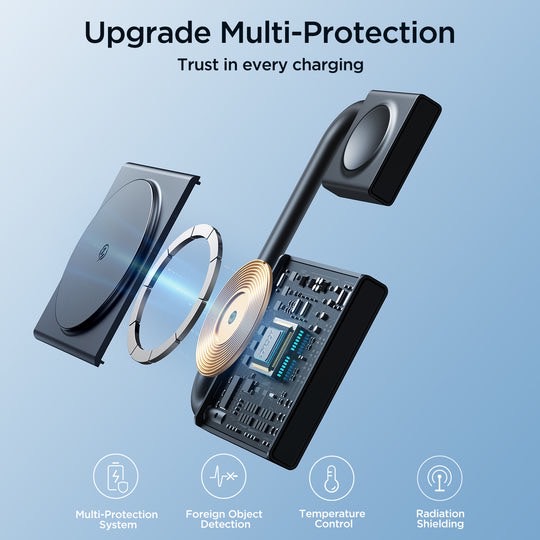 JR-WQN05 2IN1 MAGNETIC WIRELESS CHARGER