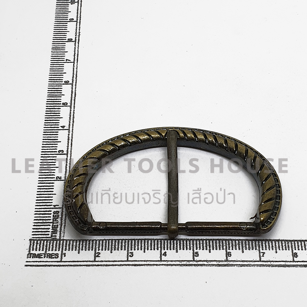 หัวเข็มขัด B0039 เนื้อซิงค์ สีรมดำ ขนาด 2นิ้ว 2ตัว