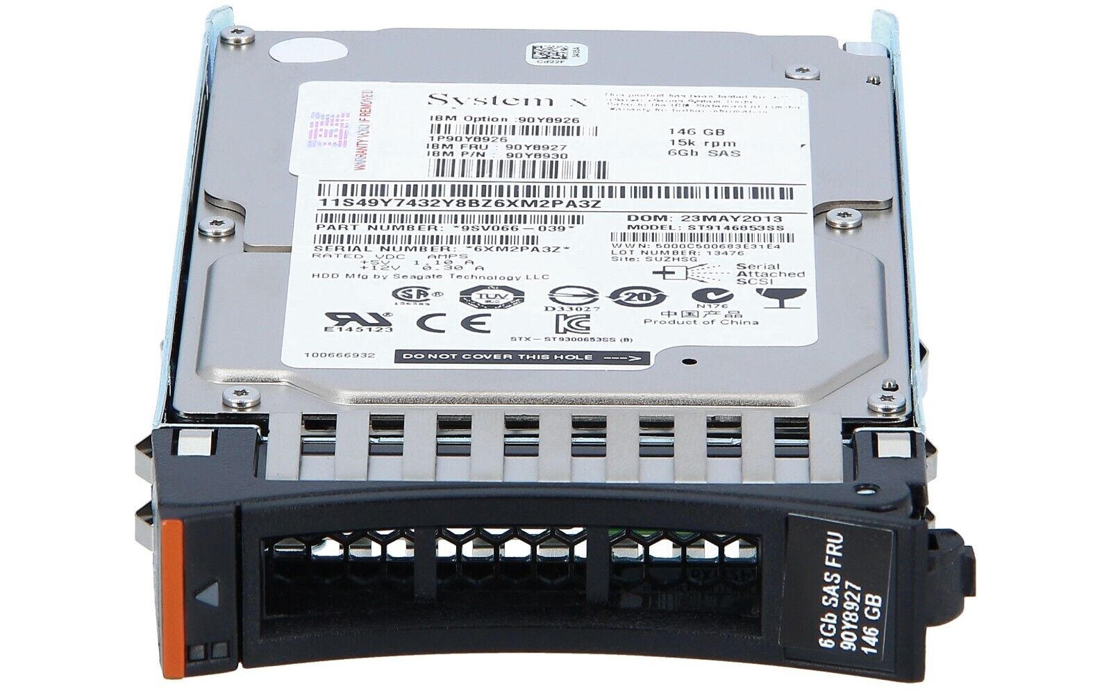 IBM 146GB 15K 6G SAS 2.5'' Hot-Swap HDD // 90Y8927 / 90Y8928 / 90Y8930 (Used) // สินค้ารับประกัน โดย บริษัท อะไหล่เซิร์ฟเวอร์ จำกัด