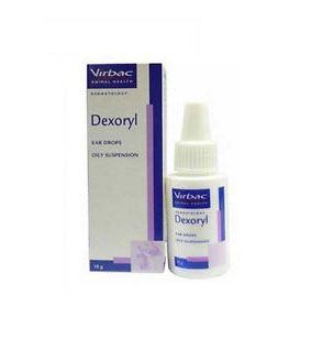 Dexoryl เด็กโซริล ยาหยอดหูรักษาช่องหูอักเสบ สำหรับสุนัขและแมว ขนาด 10 กรัม