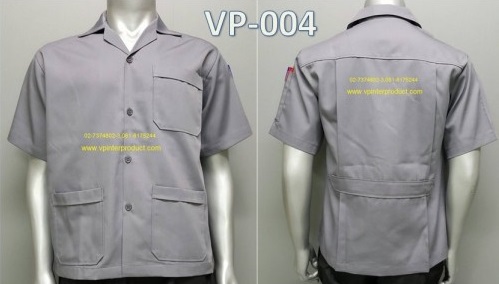 เสื้อช็อปสีพื้น แขนสั้น เสื้อช่าง ขนาด S-2XL ผ้าคอมทวิว รับปักโลโก้