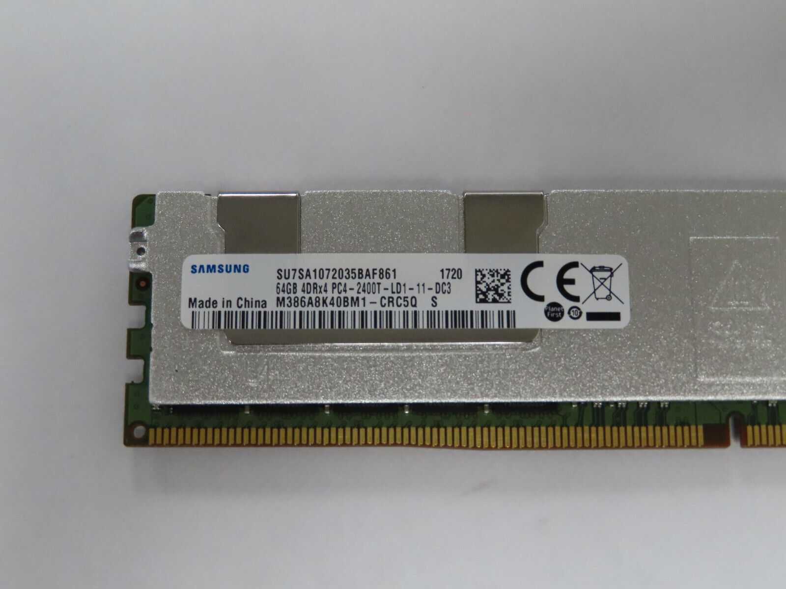 Samsung 64GB (4DRx4) PC4-2400T-L DDR4 Mint Condition // M386A8K40BM1-CRC5Q (Used) // สินค้ารับประกัน โดย บริษัท อะไหล่เซิร์ฟเวอร์ จำกัด