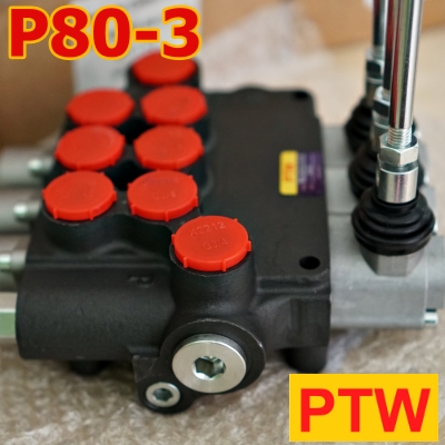 ไฮโดรลิคคอนโทรนวาวร์(6หุน) PTW P80-3(3แกน) (80L.)(3,000-4,600PSI)