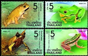 แสตมป์สัตว์สะเทิ้นน้ำสะเทิ้นบก