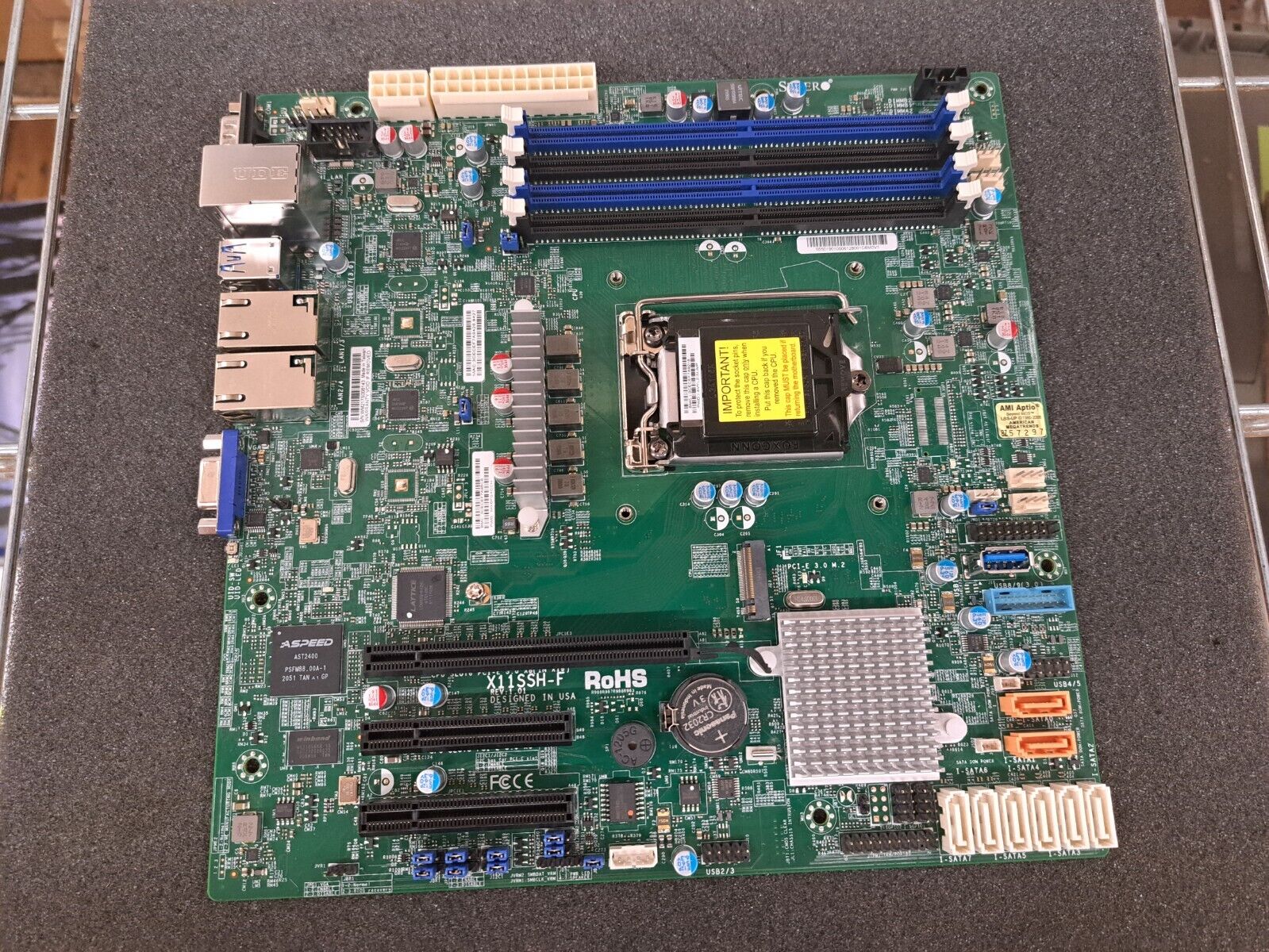 Supermicro MainBoard For CSE-813M // X11SSH-F (Used) // สินค้ารับประกัน โดย บริษัท อะไหล่เซิร์ฟเวอร์ จำกัด