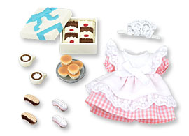 ซิลวาเนียน ชุดพนักงานเสริฟขนม (JP) Sylvanian Families Waitress Set