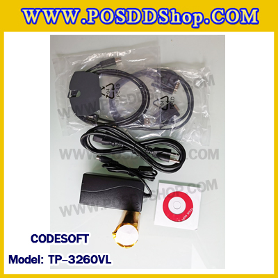 เครื่องพิมพ์ใบเสร็จ เครื่องพิมพ์กระดาษความร้อน80มม. เครื่องพิมพ์สลิป80mm. เครื่องพิมพ์ใบเสร็จอย่างย่อ80MM thermal Printer เครื่องพิมพ์ใบเสร็จCODESOFT รุ่น TP-3260VL