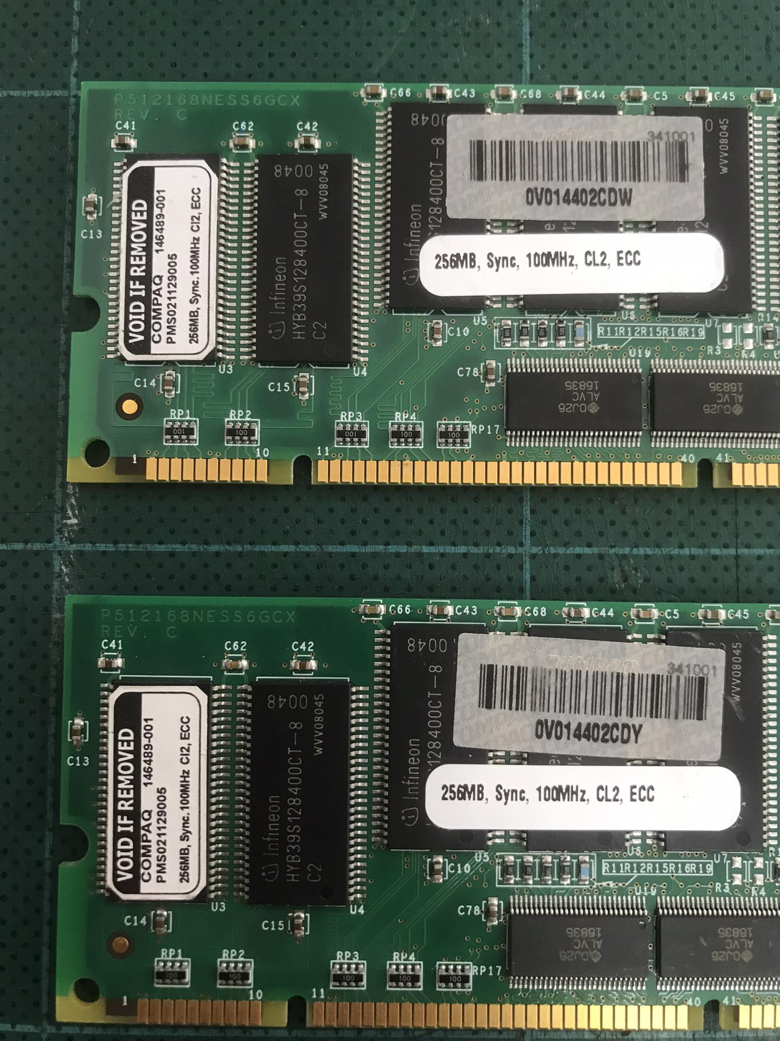 Compaq 256MB 100Mhz CL2 SDRAM Server Memory Dimm zy / 146489-001 / PMS021129005 // (USED) สินค้ารับประกัน โดย บริษัท อะไหล่เซิร์ฟเวอร์ จำกัด