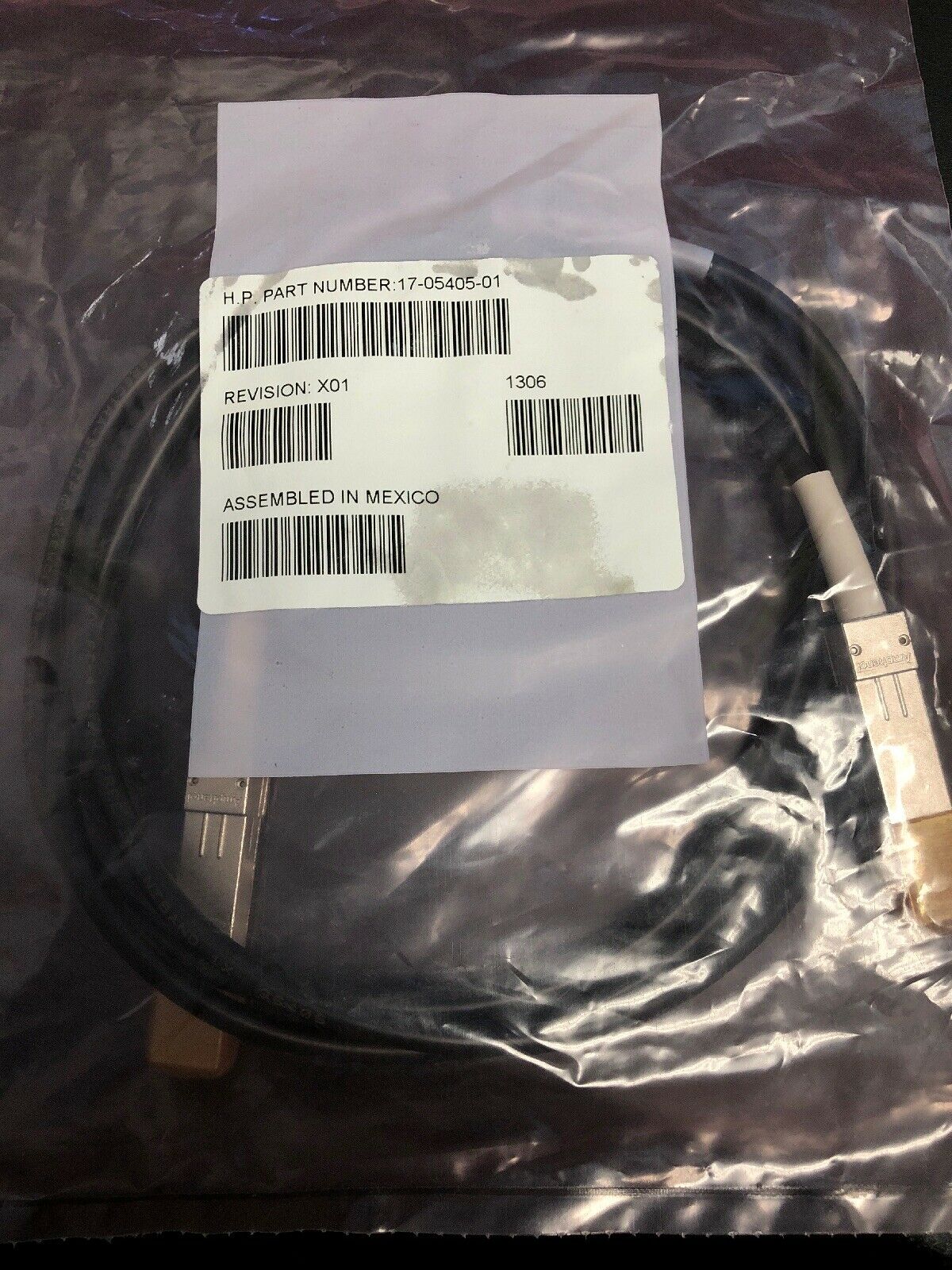 Copper Fiber G4 Cable with Tyco Direct Attached SFP to SFP 1.8 M Connectors / 17-05405-01 (Used) // สินค้ารับประกัน โดย บริษัท อะไหล่เซิร์ฟเวอร์ จำกัด
