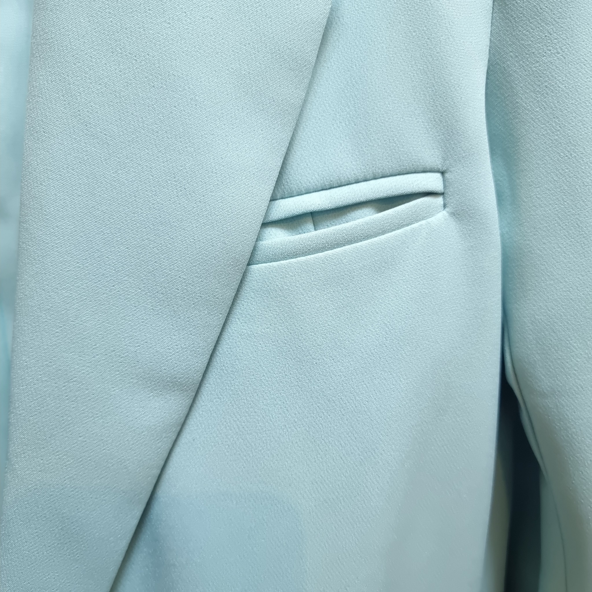 NO.2325 Milano เสื้อสูทผู้หญิงทรงปล่อยสีเขียวมินท์S-6XL (เฉพาะเสื้อ) Loosely Pattern